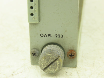 Asea ABB QAPL 223 Dead Zone Indicator I/O Module Printed Circuit Board Card