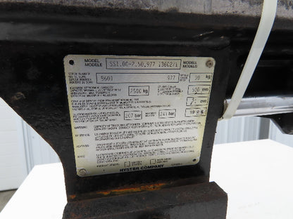 Hyster E50XM-33 Forklift Carriage Side Shifter 38.5" Width 5500lbs Class 2