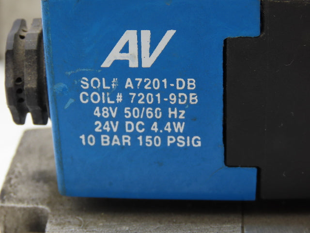 Automatic Valve 407B67S3S3-DB7 Pneumatic Solenoid Valve 24VDC 5/2  Lot of 3