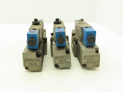 Automatic Valve 407B67S3S3-DB7 Pneumatic Solenoid Valve 24VDC 5/2  Lot of 3