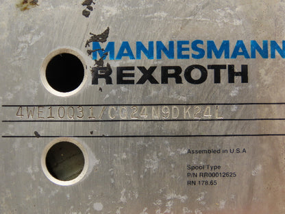 Rexroth 4WE10Q31/CG24N9DK24L Hydraulic Directional Control Solenoid Valve 24VDC