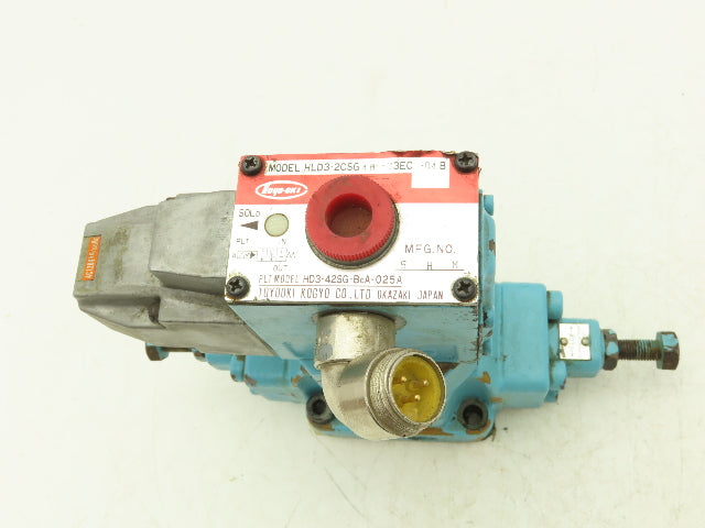 Toyo-oki HLD3-2CSG40-G3EC-04B Directional Solenoid Valve HD3-42SG-BcA-025A 120V