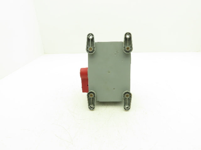 Leviton DS30-AX Safety Disconnect 30 Amp 600 Volt AC Max Enclosed Switch Type 3