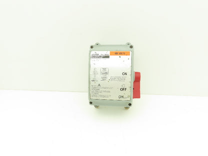 Leviton DS30-AX Safety Disconnect 30 Amp 600 Volt AC Max Enclosed Switch Type 3