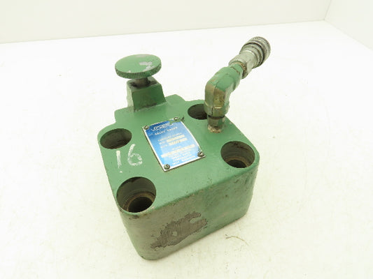 Vickers CG-10-BY-20 Hydraulic Pressure Relief Valve 125-1000 PSI