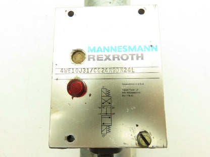 Rexroth 4WE10J31/CG24N9DK24L Hydraulic Directional Dual Solenoid Valve 24VDC