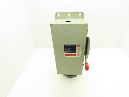Cutler Hammer Safety Disconnect Switch 60A 600V Fused Crouse Arktite Receptacle