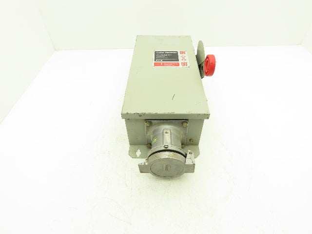 Cutler Hammer Safety Disconnect Switch 60A 600V Fused Crouse Arktite Receptacle