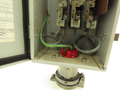 Cutler Hammer Safety Disconnect Switch 60A 600V Fused Crouse Arktite Receptacle