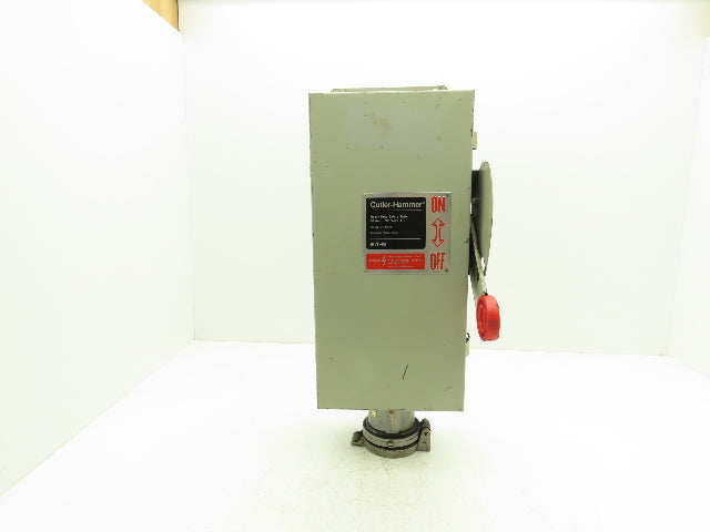 Cutler Hammer Safety Disconnect Switch 60A 600V Fused Crouse Arktite Receptacle