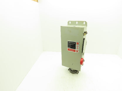 Cutler Hammer Safety Disconnect Switch 60A 600V Fused Crouse Arktite Receptacle