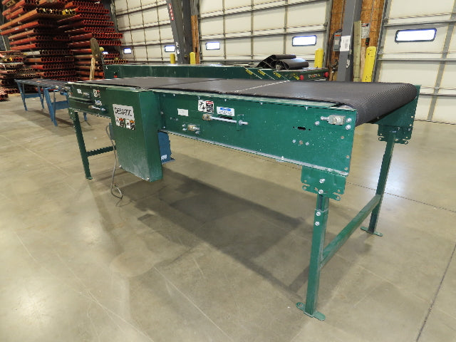 Dematic 39"x 10' Gapper Conveyor 34" Belt 2-Speed Package Gapping 90/160fpm
