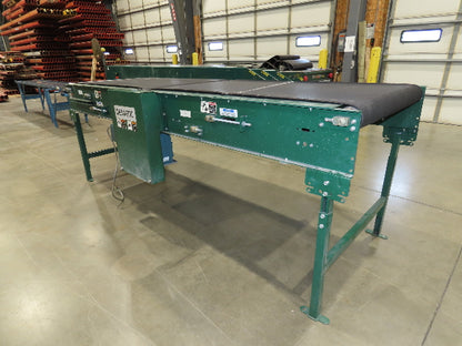 Dematic 39"x 10' Gapper Conveyor 34" Belt 2-Speed Package Gapping 90/160fpm