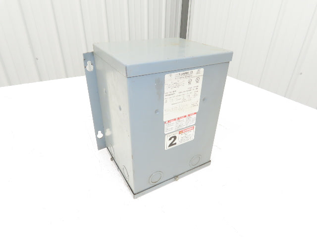Square D 2S1F Step Down Power Transformer 2KVA 1pH HV 240/480 LV 120/240V