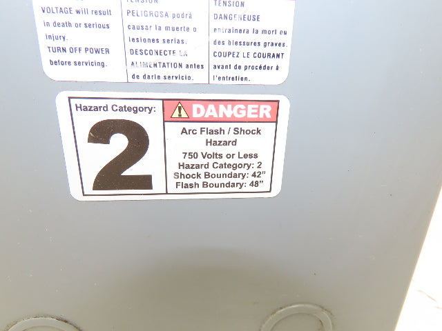 Square D 2S1F Step Down Power Transformer 2KVA 1pH HV 240/480 LV 120/240V