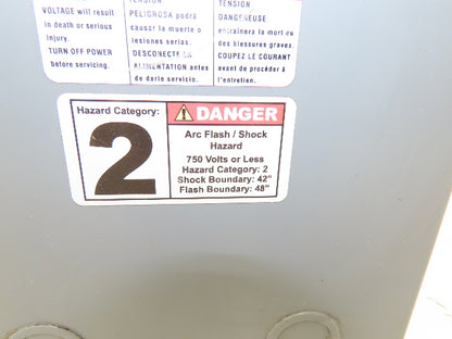 Square D 2S1F Step Down Power Transformer 2KVA 1pH HV 240/480 LV 120/240V