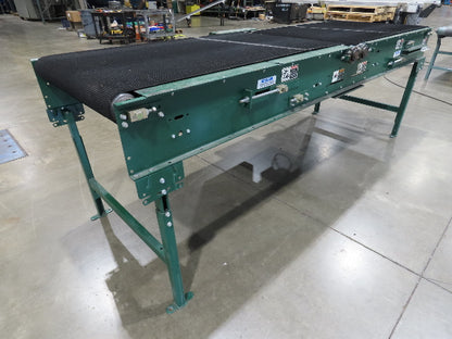 Dematic 39"x 10' Gapper Conveyor 34" Belt 2-Speed Package Gapping 90/165fpm
