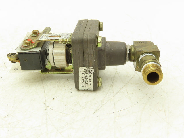 Barksdale E1S-H15-P4 Adjustable Pressure Switch 0.5-15PSI 10A 125/250V 1/8" NPT