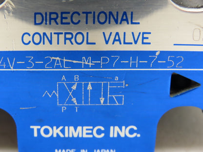 Tokimec DG4V-3-2AL-M-P7-H-7-52 Directional Control Single Solenoid Valve 4/2 24V