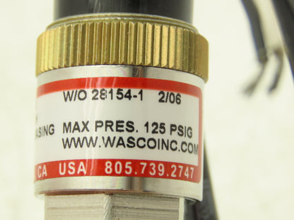 Wasco SP129-55W2B/7456 Electronic Pressure Switch 125PSI 250VAC 5A 1/8"NPT