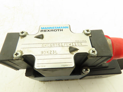 Rexroth 4WE6RB61/EW110N9DK23L Hydraulic Directional Valve Single Solenoid 110V