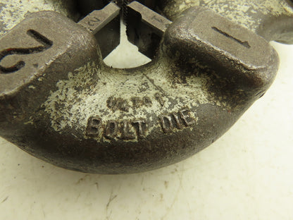 Ridgid 500B Bolt Die Head 1/4-1" with 3/8"-16 UNC Dies E-671 Handle