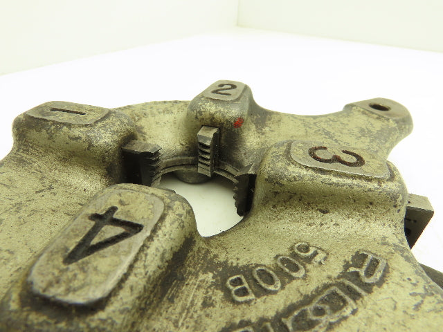 Ridgid 500B Bolt Die Head 1/4-1" with 7/8"-9 UNC Dies  Lock Handle Missing