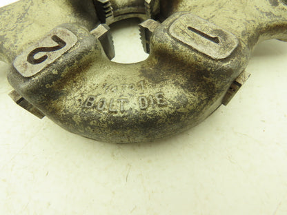 Ridgid 500B Bolt Die Head 1/4-1" with 7/8"-9 UNC Dies  Lock Handle Missing