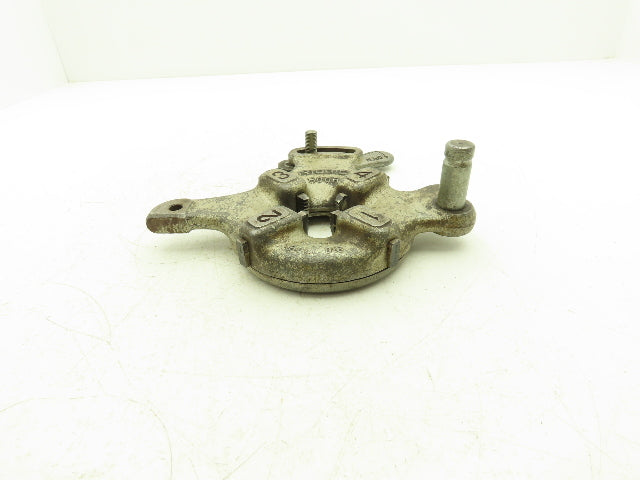 Ridgid 500B Bolt Die Head 1/4-1" with 7/8"-9 UNC Dies  Lock Handle Missing