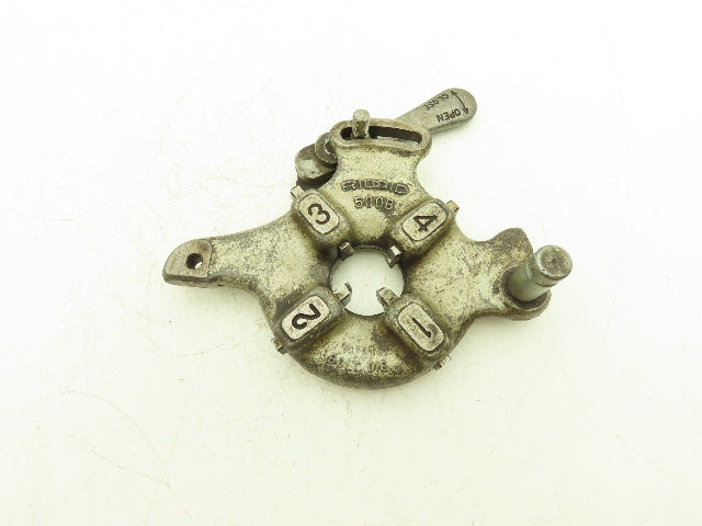 Ridgid 500B Bolt Die Head 1/4-1" with 7/8"-9 UNC Dies  Lock Handle Missing