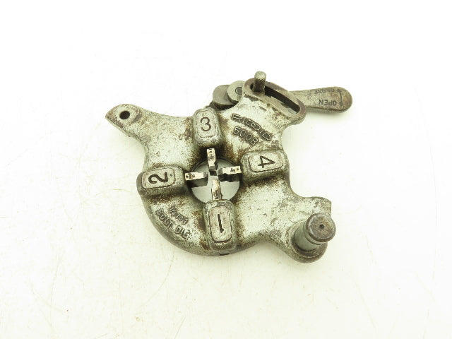 Ridgid 500B Bolt Die Head 1/4-1" with 1/2-13 NC Dies Lock Handle Missing