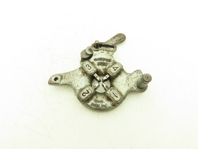 Ridgid 500B Bolt Die Head 1/4-1" with 1/2-13 NC Dies Lock Handle Missing