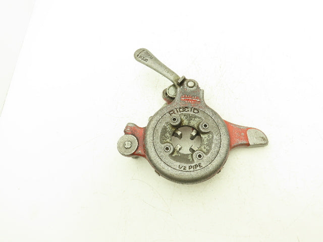 Ridgid No500 Pipe Thread Die Head with 1/2" Dies  E-671 Handle