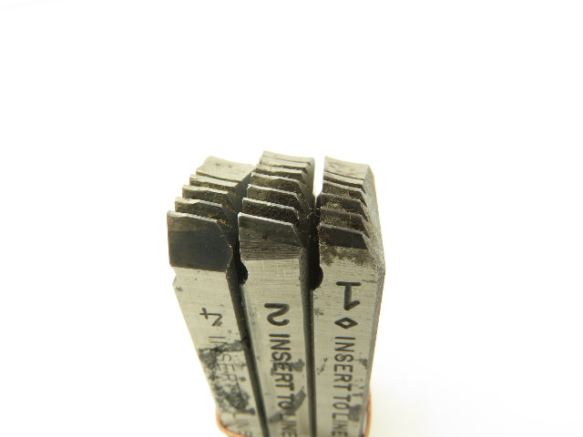 Ridgid 500B Bolt Dies 4- 3/4"-10 Set Of 3 3/4"-10 Set Of 3 1"-8 Mixed Lot Of 3