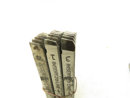 Ridgid 500B Bolt Dies 4- 3/4"-10 Set Of 3 3/4"-10 Set Of 3 1"-8 Mixed Lot Of 3