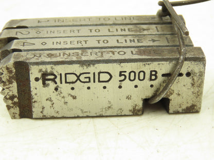 Ridgid 500B Bolt Dies 4- 3/4"-10 Set Of 3 3/4"-10 Set Of 3 1"-8 Mixed Lot Of 3