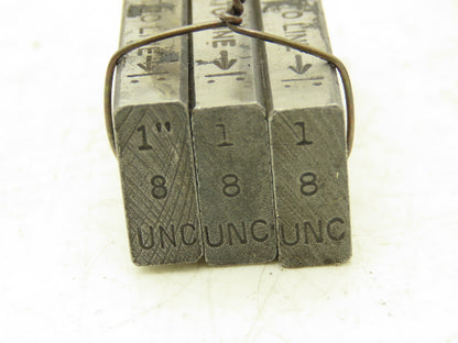 Ridgid 500B Bolt Dies 4- 3/4"-10 Set Of 3 3/4"-10 Set Of 3 1"-8 Mixed Lot Of 3