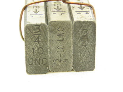 Ridgid 500B Bolt Dies 4- 3/4"-10 Set Of 3 3/4"-10 Set Of 3 1"-8 Mixed Lot Of 3