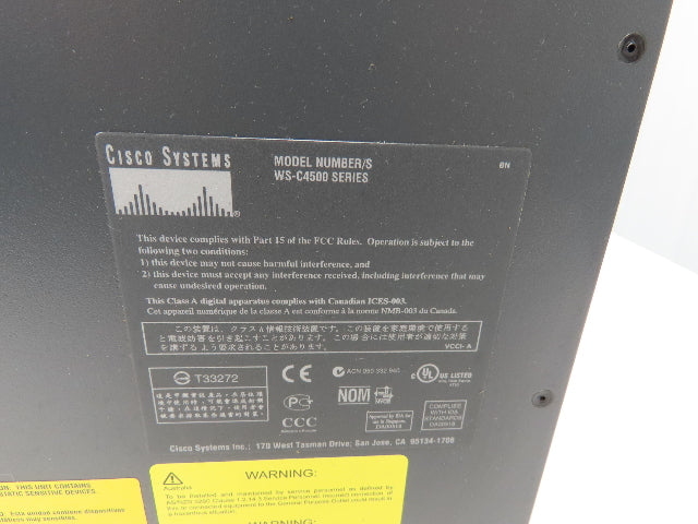 WS-C4500 PLC Slot Rack Card Holder Chassis & Fans Only Catalyst 4507R 4500