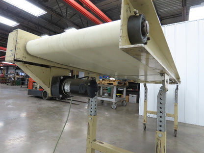 22"x 10' 4" Slider Bed Conveyor on Casters 18" Bed 115V 1PH Variable Speed 54FPM