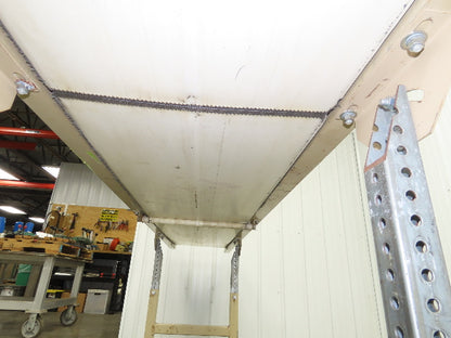 22"x 10' 4" Slider Bed Conveyor on Casters 18" Bed 115V 1PH Variable Speed 54FPM