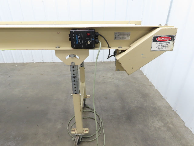 22"x 10' 4" Slider Bed Conveyor on Casters 18" Bed 115V 1PH Variable Speed 54FPM