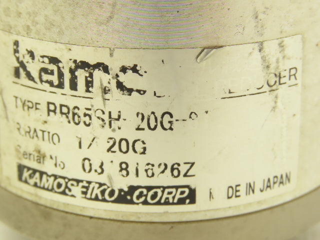 Kamo BR65SH-20G-8T Ball Type Gearhead 20:1 Inline Reducer 7mm x 12mm