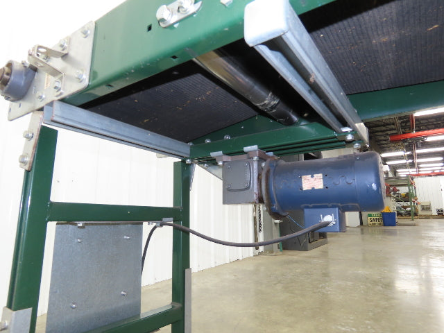 18.5"W x 8' 8" Slider Bed Conveyor 16" Grip Belt 115V 1PH Variable Speed 58FPM