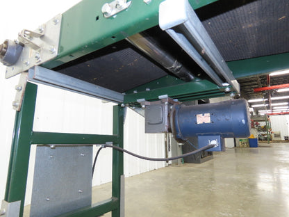 18.5"W x 8' 8" Slider Bed Conveyor 16" Grip Belt 115V 1PH Variable Speed 58FPM