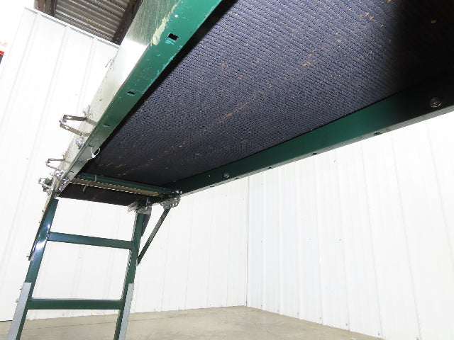 18.5"W x 8' 8" Slider Bed Conveyor 16" Grip Belt 115V 1PH Variable Speed 58FPM