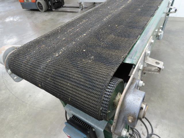 18.5"W x 8' 8" Slider Bed Conveyor 16" Grip Belt 115V 1PH Variable Speed 58FPM