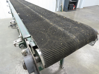 18.5"W x 8' 8" Slider Bed Conveyor 16" Grip Belt 115V 1PH Variable Speed 58FPM