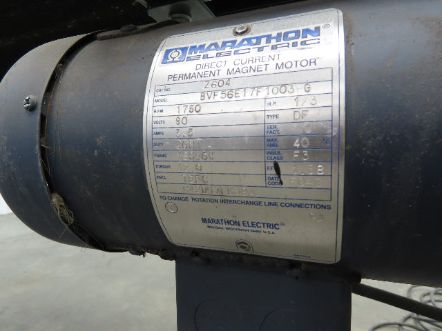 18.5"W x 8' 8" Slider Bed Conveyor 16" Grip Belt 115V 1PH Variable Speed 58FPM