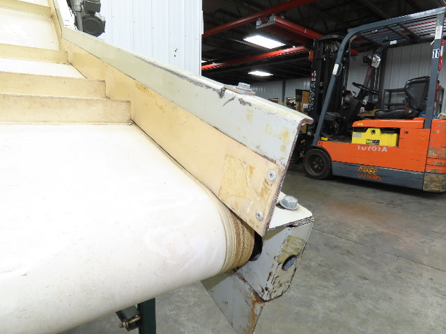 EMI Plastics 23"W x 6'L Incline Cleated Belt Parts Conveyor 17"Bed 115V 1-23FPM